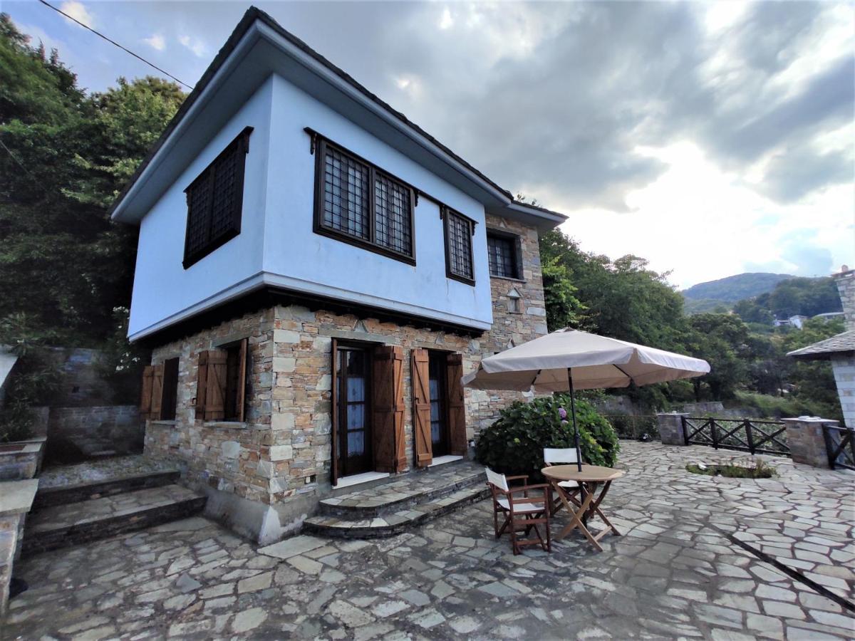 Cozy Blue Stone House With A Great Sea View. Villa Tsagarada Exterior photo