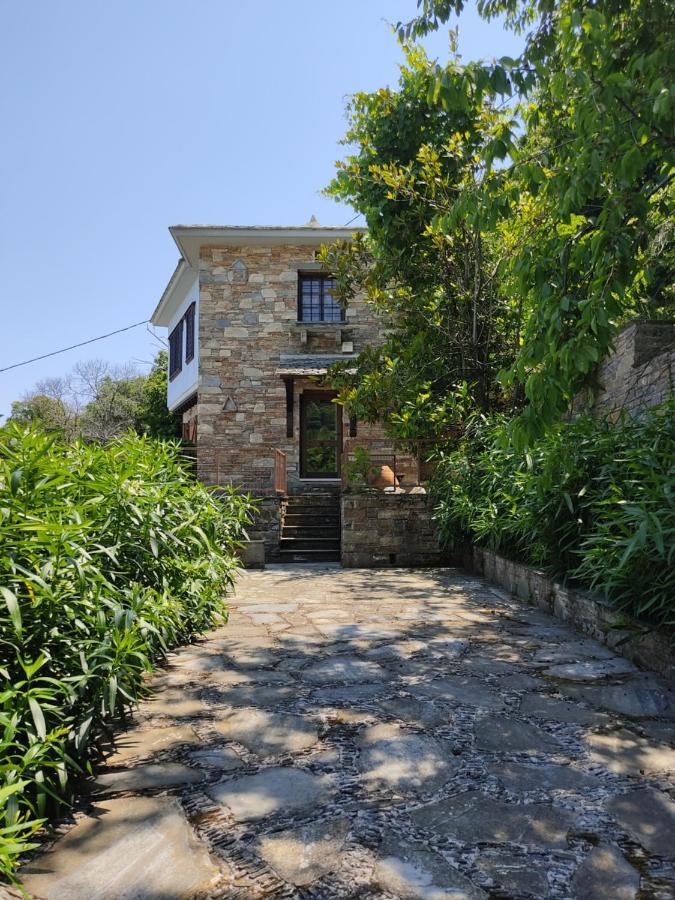 Cozy Blue Stone House With A Great Sea View. Villa Tsagarada Exterior photo