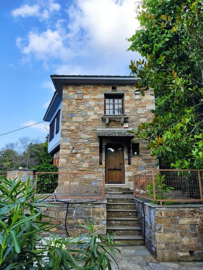 Cozy Blue Stone House With A Great Sea View. Villa Tsagarada Exterior photo