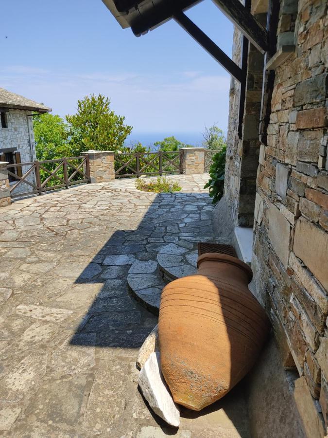 Cozy Blue Stone House With A Great Sea View. Villa Tsagarada Exterior photo
